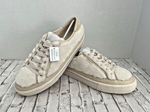 COACH CitySole Fuzzy Shearling Platform Lace Up Sneakers Women's Size 9 New No B
